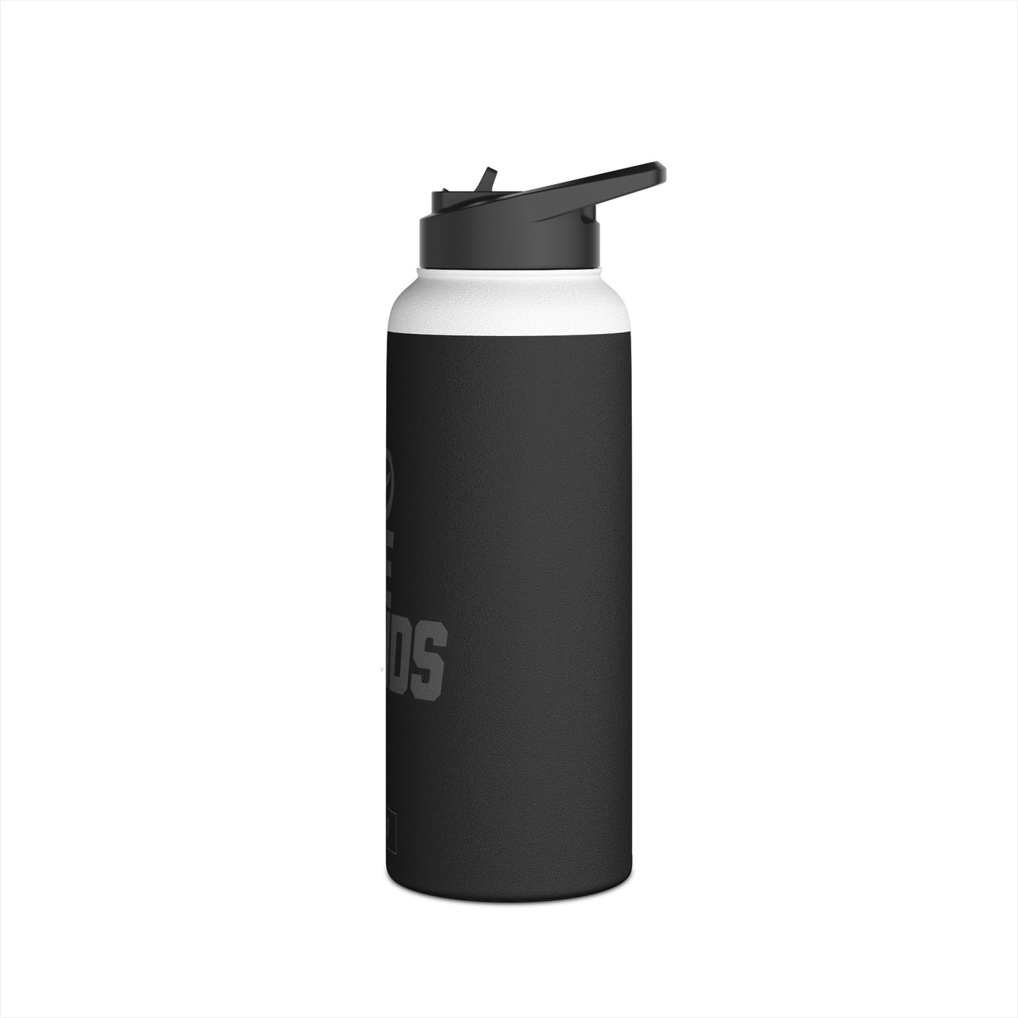 Sleek Stainless Steel Water Bottle | No Idle Hands | Blackout Special Edition, Workout Essential, Gifts for Fitness Lovers