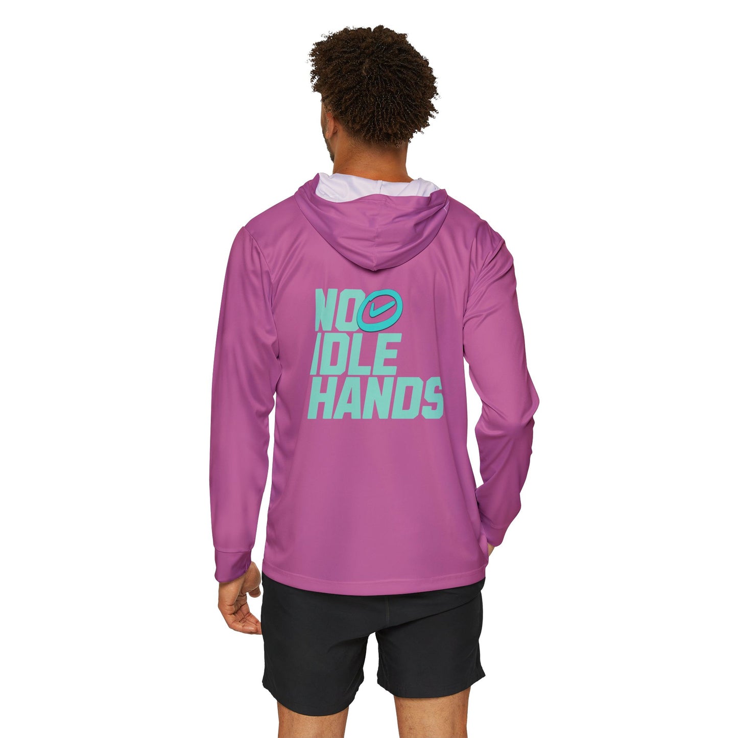 Men's Sports Warmup Hoodie, Athletic Hoodie, Workout Gear, No Idle Hands Design, Gym Apparel, Activewear for Men