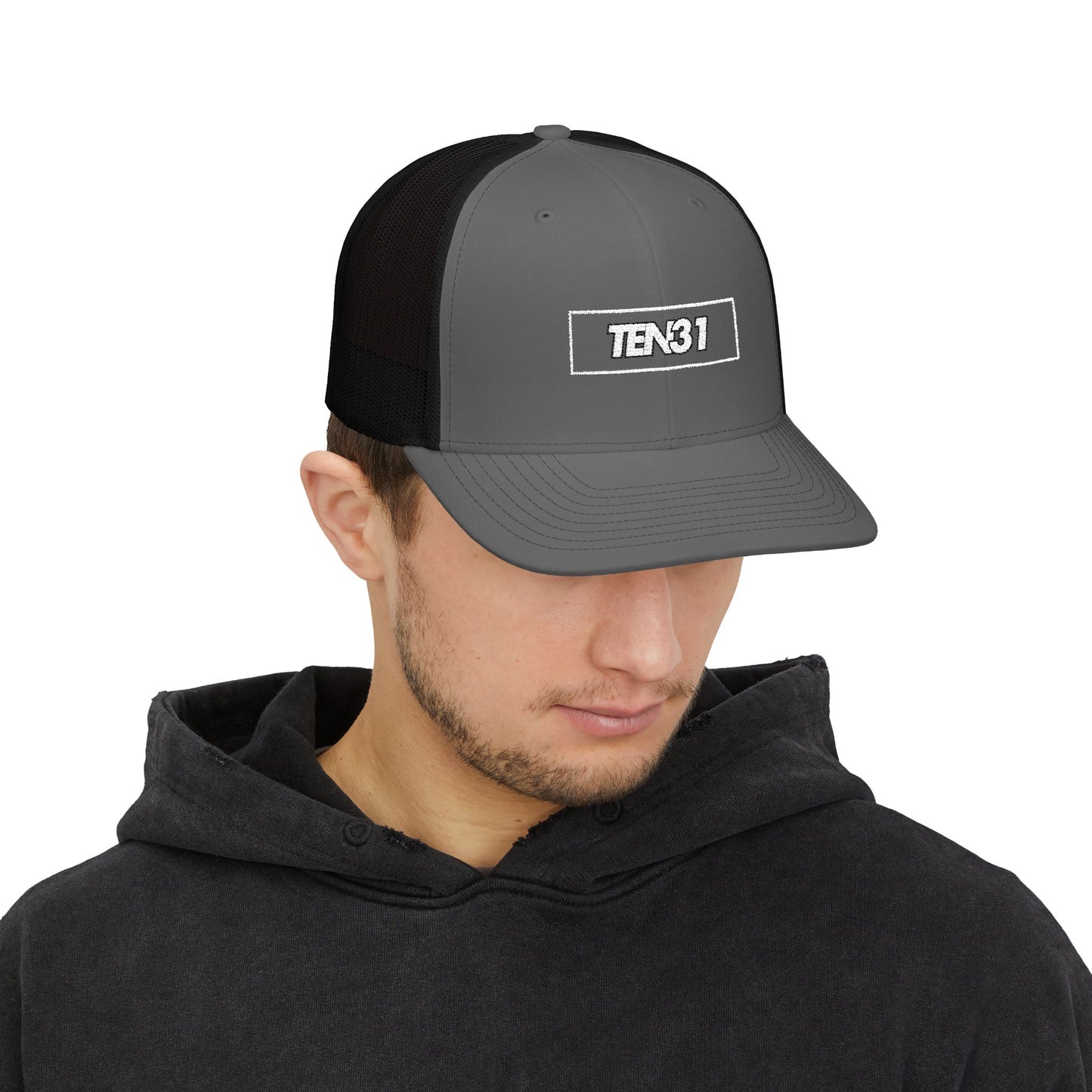 Stylish Snapback Trucker Cap - Embroidered TEN31, Fashion Accessory, Adjustable Hat, Gift for Him/Her, Summer Road Trips