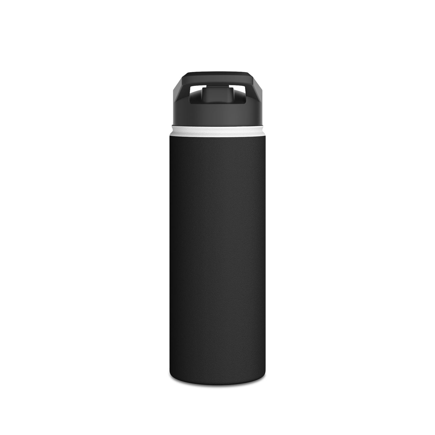 Sleek Stainless Steel Water Bottle | No Idle Hands | Blackout Special Edition, Workout Essential, Gifts for Fitness Lovers