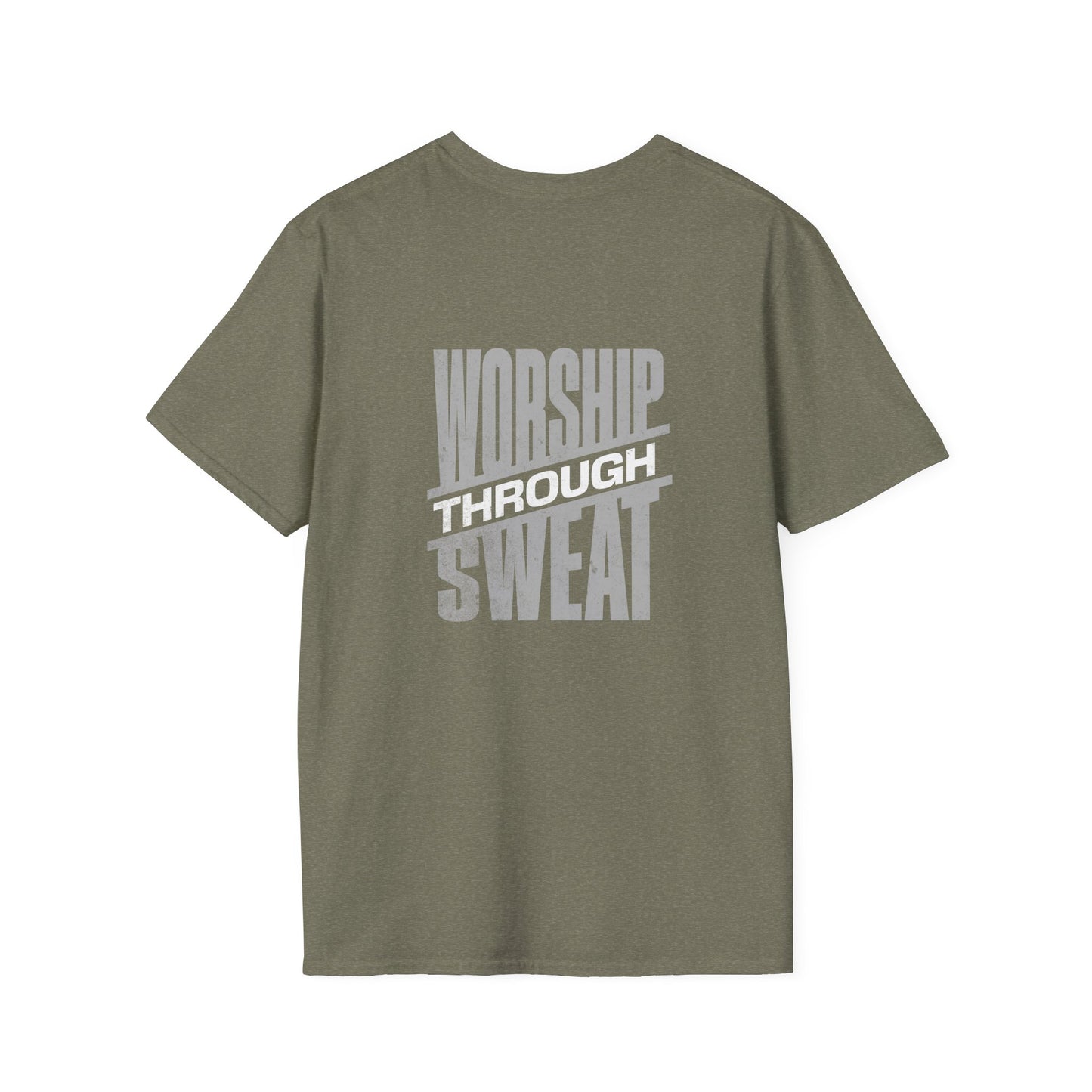 Worship Through Sweat – Unisex Softstyle T-Shirt