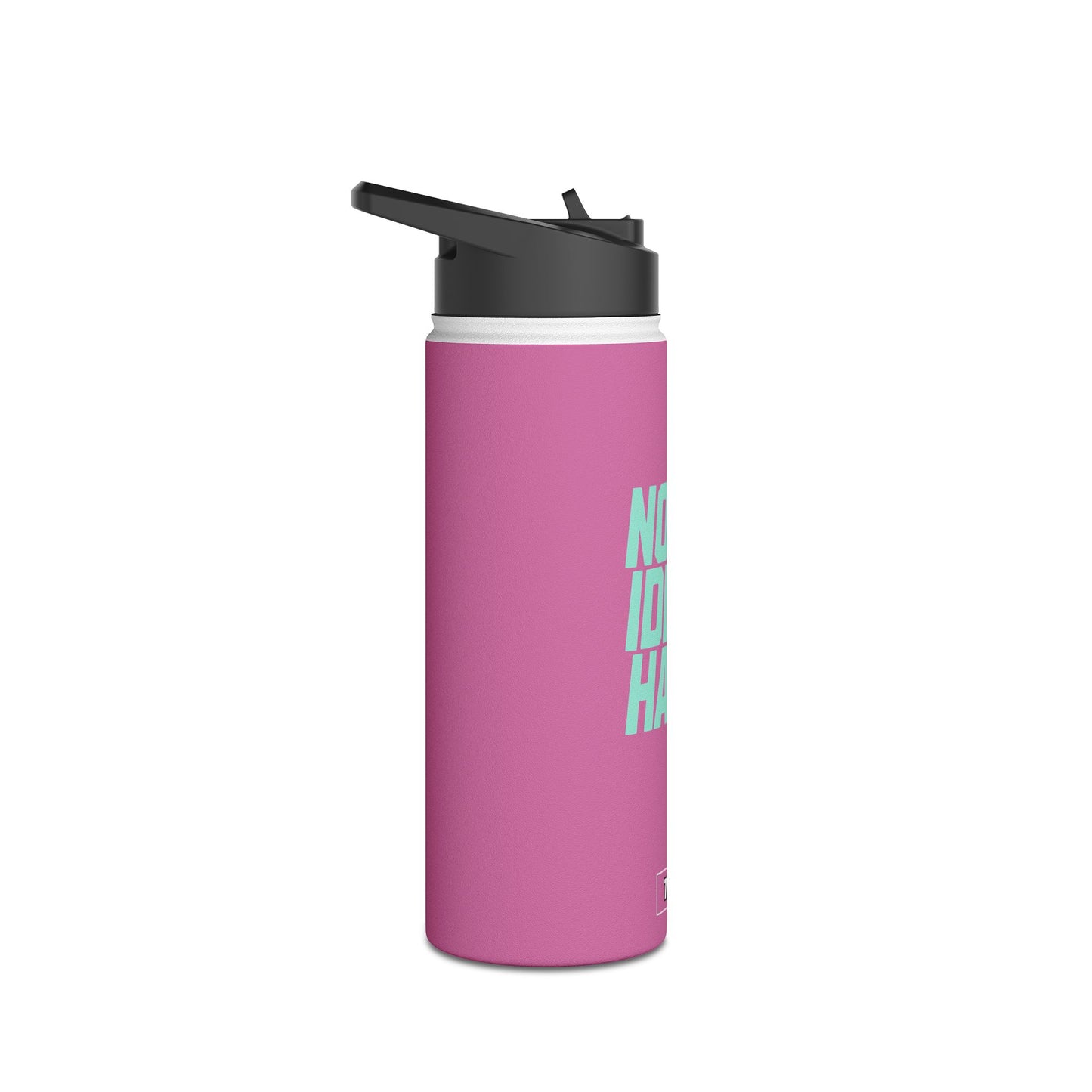 Sleek Stainless Steel Water Bottle | No Idle Hands | Workout Essential, Gifts for Fitness Lovers