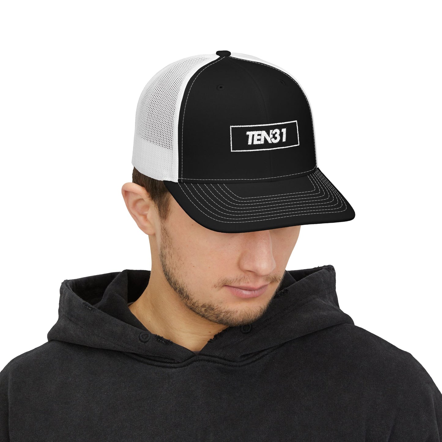 Stylish Snapback Trucker Cap - Embroidered TEN31, Fashion Accessory, Adjustable Hat, Gift for Him/Her, Summer Road Trips