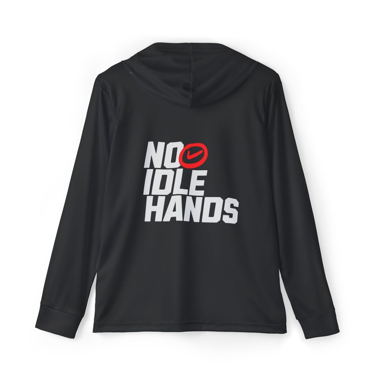Men's Sports Warmup Hoodie, Athletic Hoodie, Workout Gear, No Idle Hands Design, Gym Apparel, Activewear for Men