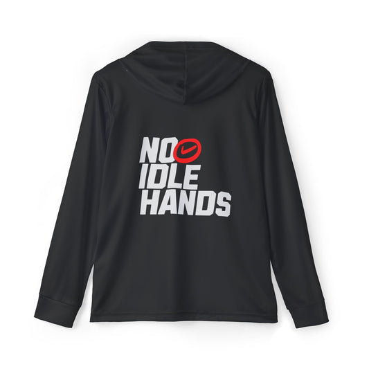 Men's Sports Warmup Hoodie, Athletic Hoodie, Workout Gear, No Idle Hands Design, Gym Apparel, Activewear for Men