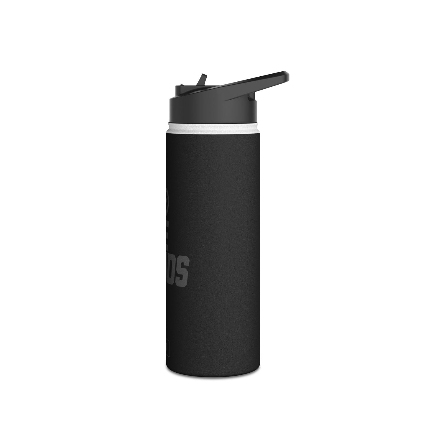 Sleek Stainless Steel Water Bottle | No Idle Hands | Blackout Special Edition, Workout Essential, Gifts for Fitness Lovers