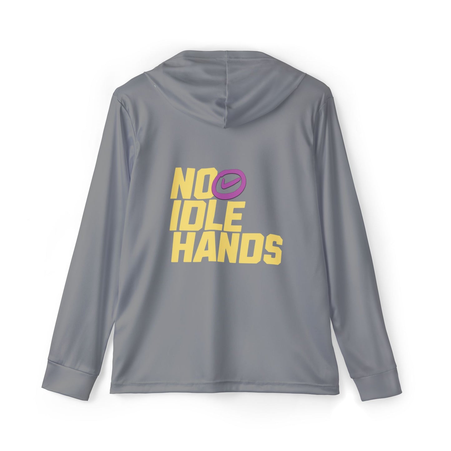 Men's Sports Warmup Hoodie, Athletic Hoodie, Workout Gear, No Idle Hands Design, Gym Apparel, Activewear for Men