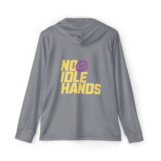 Men's Sports Warmup Hoodie, Athletic Hoodie, Workout Gear, No Idle Hands Design, Gym Apparel, Activewear for Men