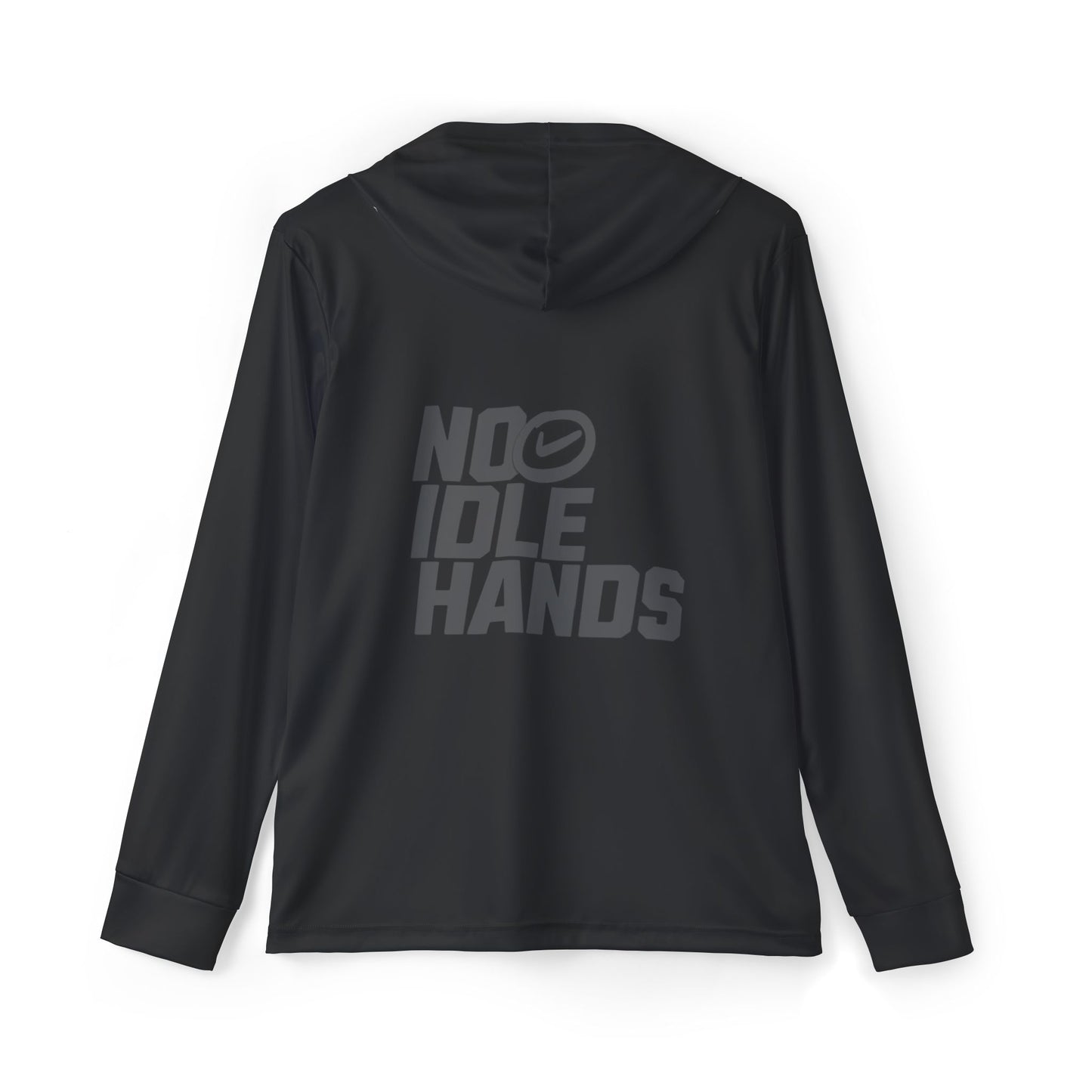 Men's Sports Warmup Hoodie, Blackout Special Edition, Athletic Hoodie, Workout Gear, No Idle Hands Design, Gym Apparel, Activewear for Men