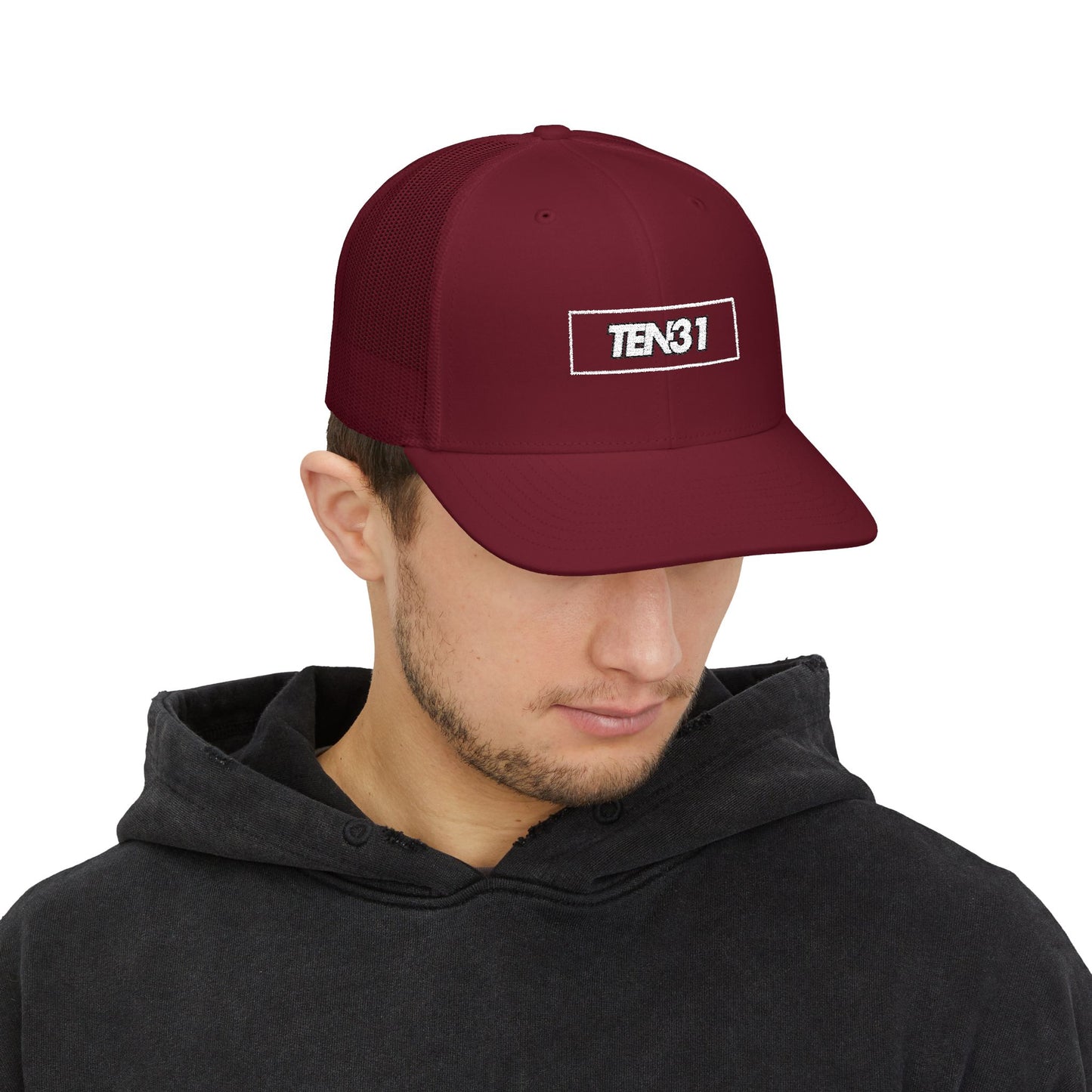 Stylish Snapback Trucker Cap - Embroidered TEN31, Fashion Accessory, Adjustable Hat, Gift for Him/Her, Summer Road Trips