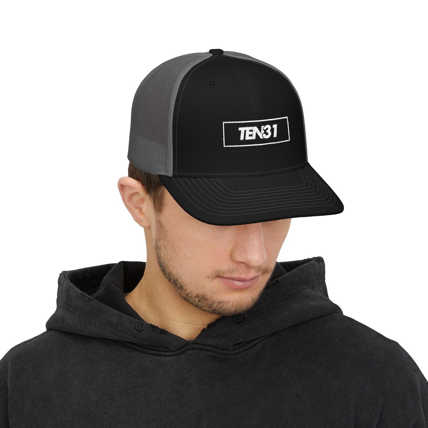 Stylish Snapback Trucker Cap - Embroidered TEN31, Fashion Accessory, Adjustable Hat, Gift for Him/Her, Summer Road Trips